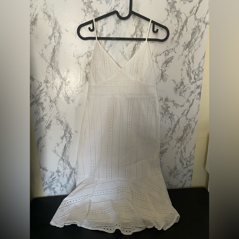 Banana Republic Women’s Size OOP Petite White Sleeveless Dress, NWT, Orig. $149